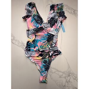 NWT Women’s Tropical Twist Front One Piece Swimsuit XL